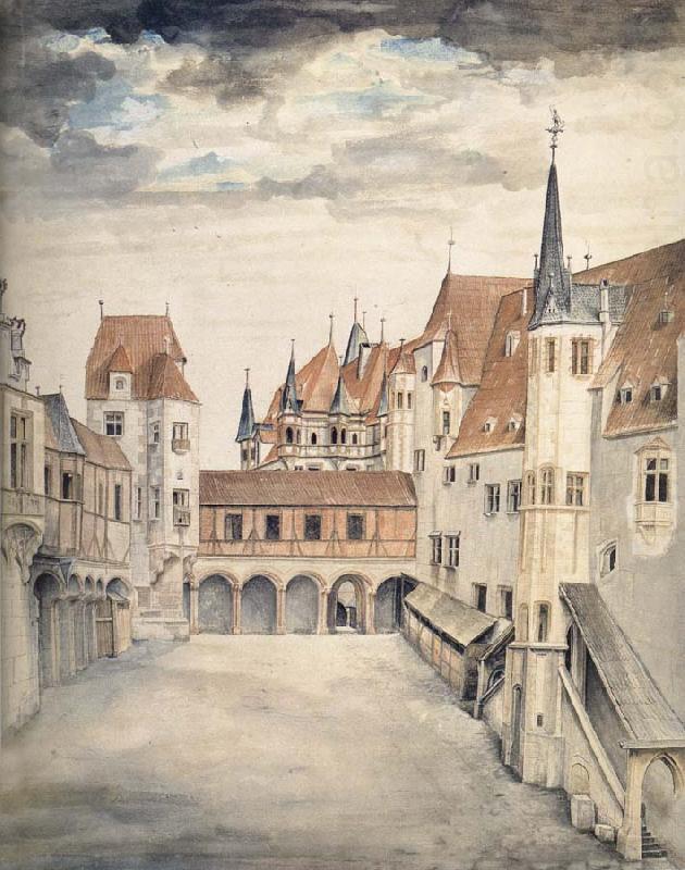 Albrecht Durer The Courtyard of the Former Castle in Innsbruck china oil painting image